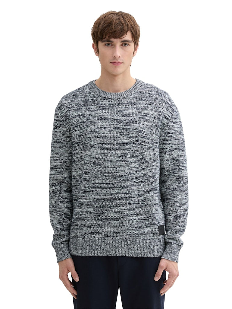 Tom Tailor denim Herren Pullover Navy Sea Foam M
