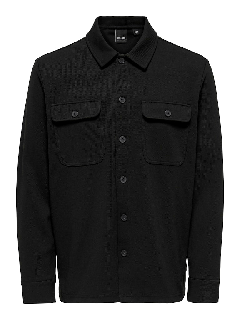Only & Sons Herren Hemden lang Black