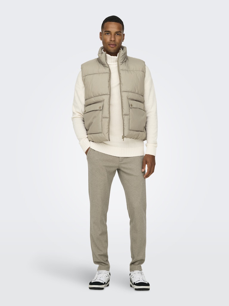 Only & Sons Herren Hosen Chinchilla