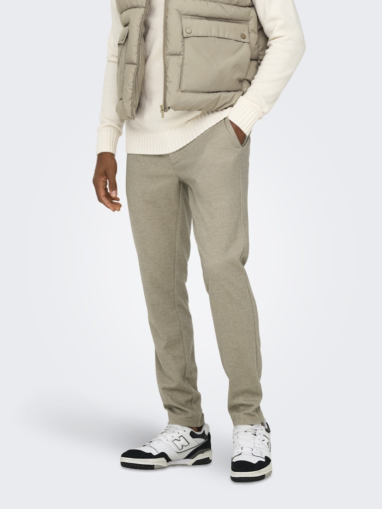 Only & Sons Herren Hosen Chinchilla