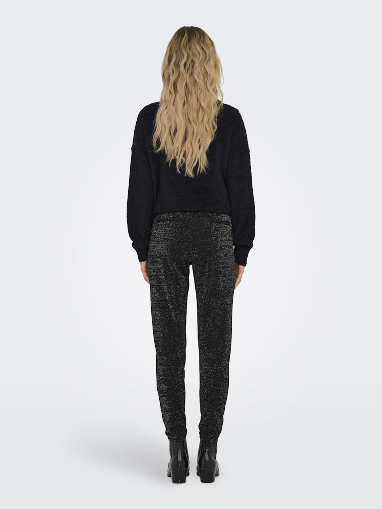 Only Damen Hosen Black/Silver Lu