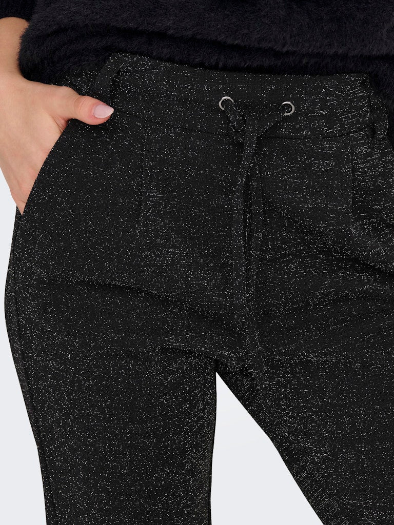 Only Damen Hosen Black/Silver Lu