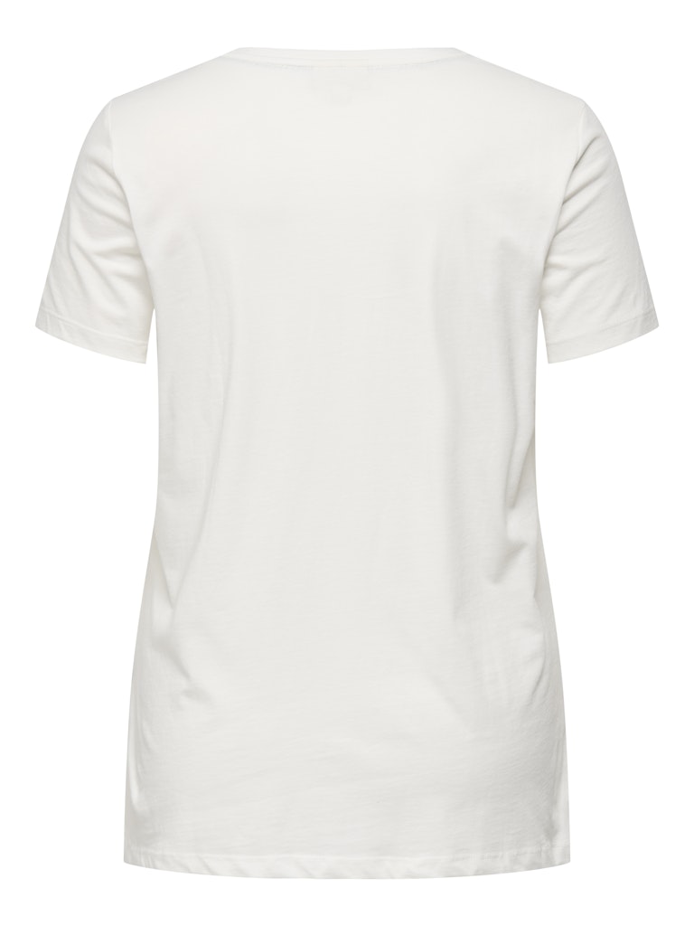 Only Caramkoma Damen T-Shirts Cloud Dancer/Le