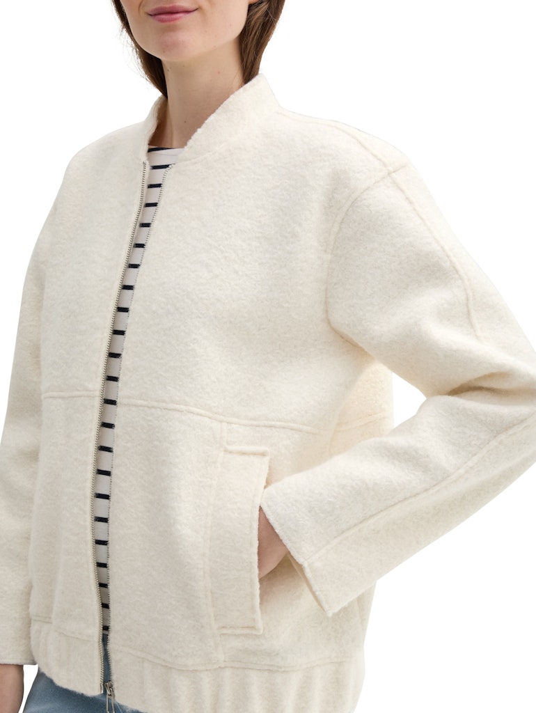 Tom Tailor denim Damen Blazer Light Creme Bei
