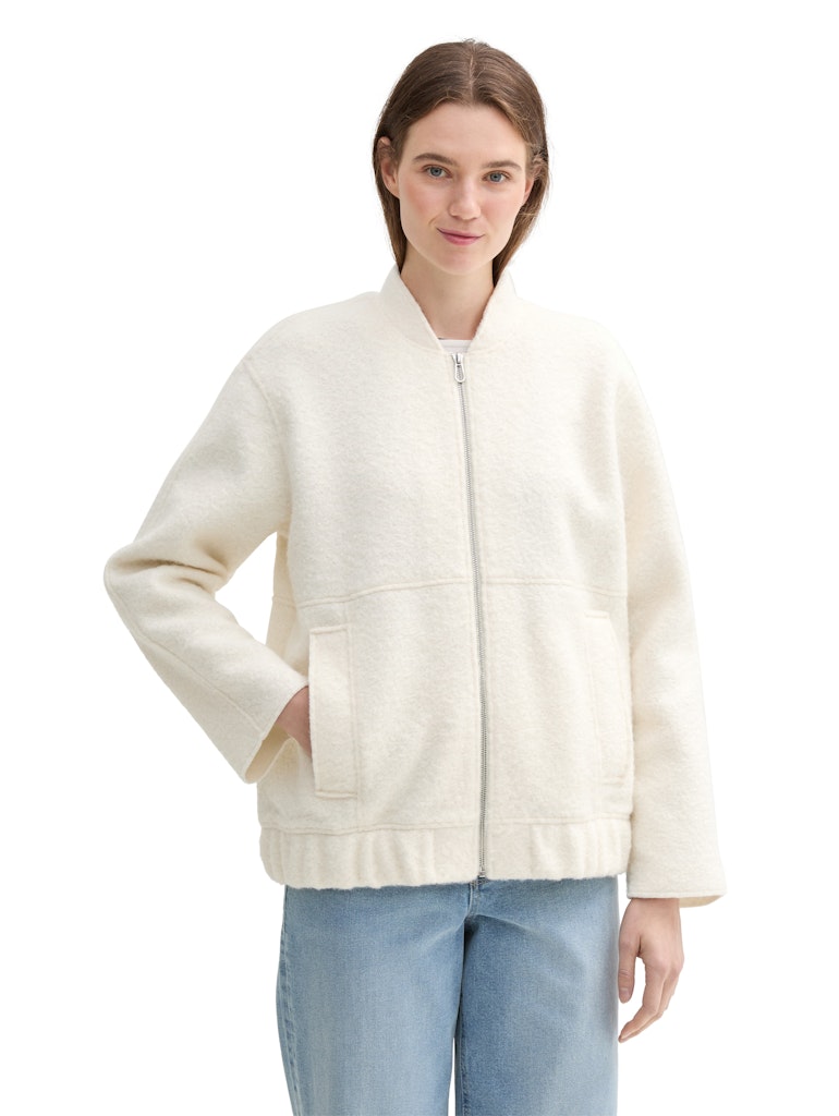 Tom Tailor denim Damen Blazer Light Creme Bei