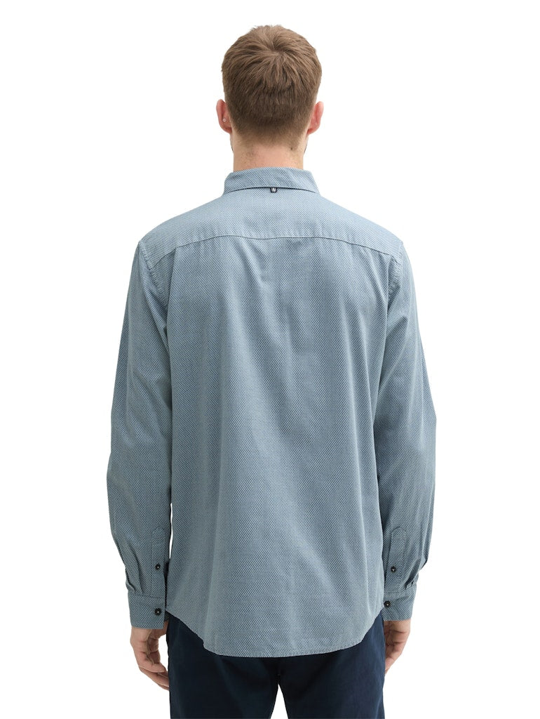 Tom Tailor Herren Hemden lang Dusty Mint Smal