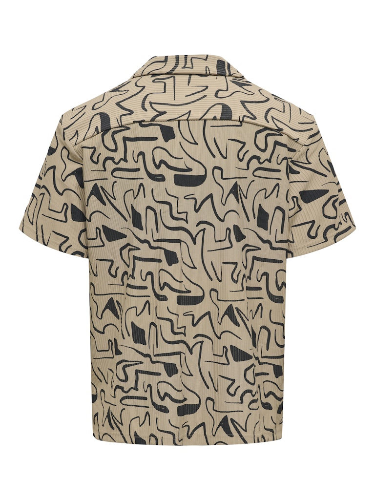 Only & Sons Herren Hemden lang Chinchilla/Blac