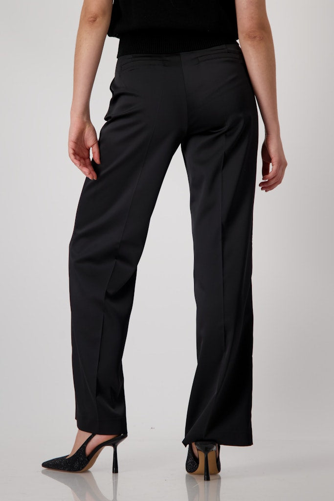 Monari Damen Hosen Schwarz