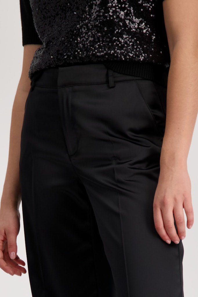Monari Damen Hosen Schwarz