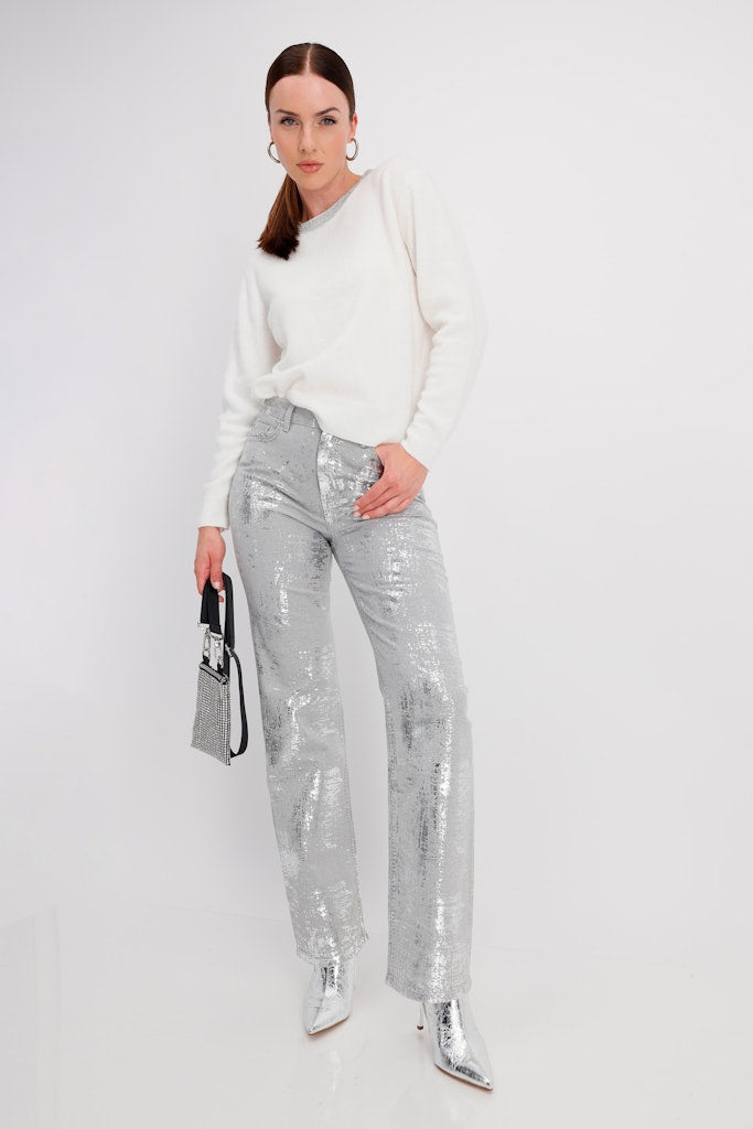 Monari Damen Pullover Off-White