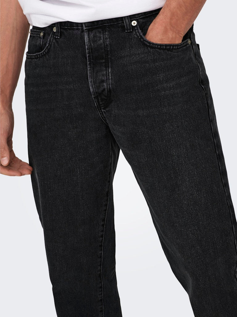 Only & Sons Herren Jeans Black Denim