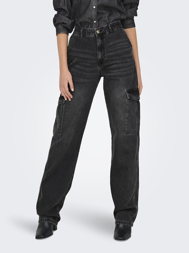 Only Damen Jeans Washed Black
