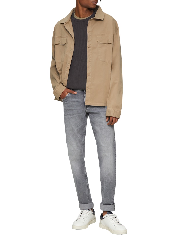 QS by S.Oliver Herren Pullover Grey/Black