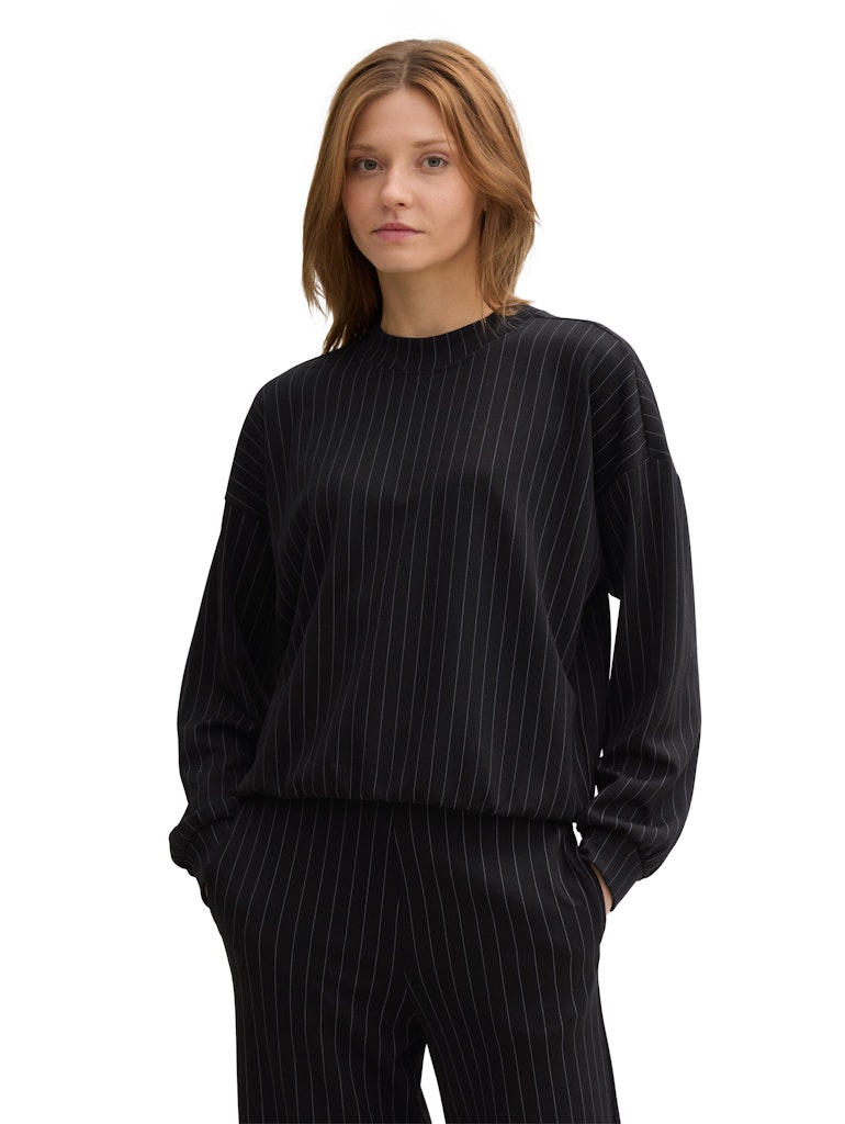 Tom Tailor denim Damen Sweatshirts Black Grey Pins
