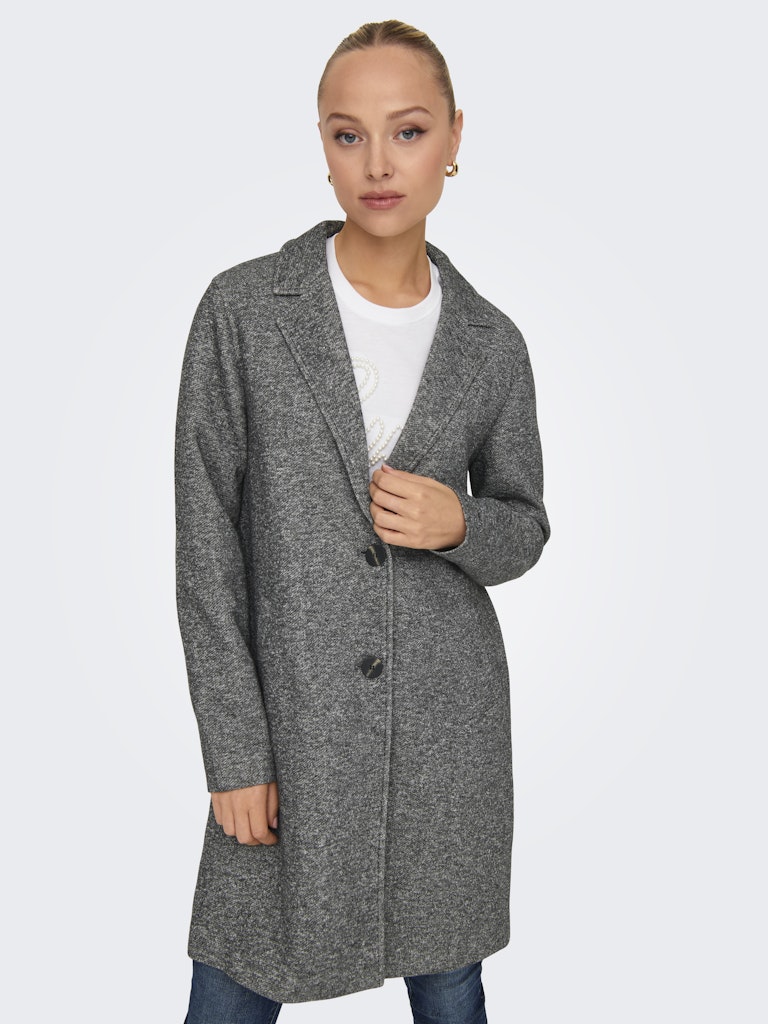 Only Damen Mäntel Dark Grey Melan