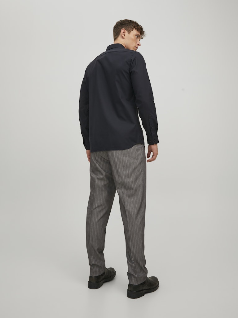 Jack & Jones Herren Hemden lang Black/Slim Fit