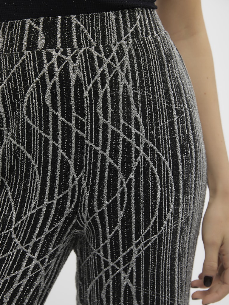 Vero Moda Damen Hosen Black/Silver Lu