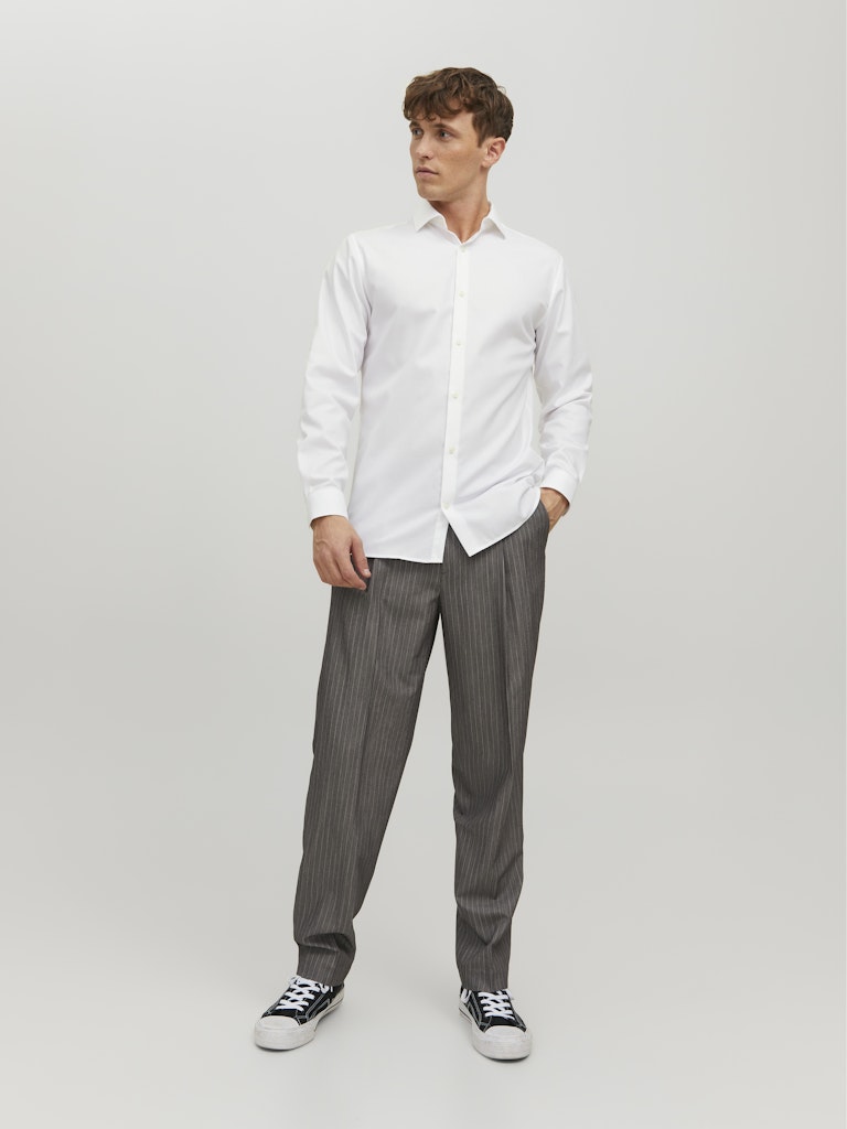 Jack & Jones Herren Hemden lang White/Slim Fit