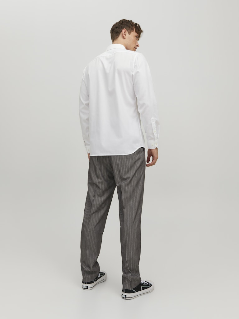 Jack & Jones Herren Hemden lang White/Slim Fit
