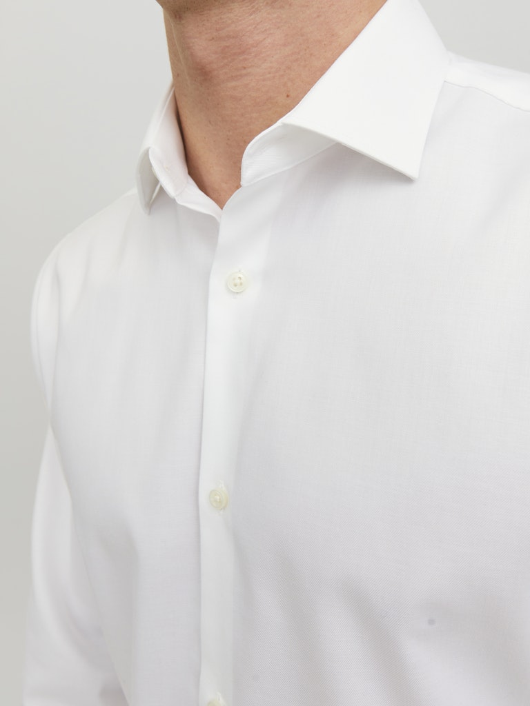 Jack & Jones Herren Hemden lang White/Slim Fit