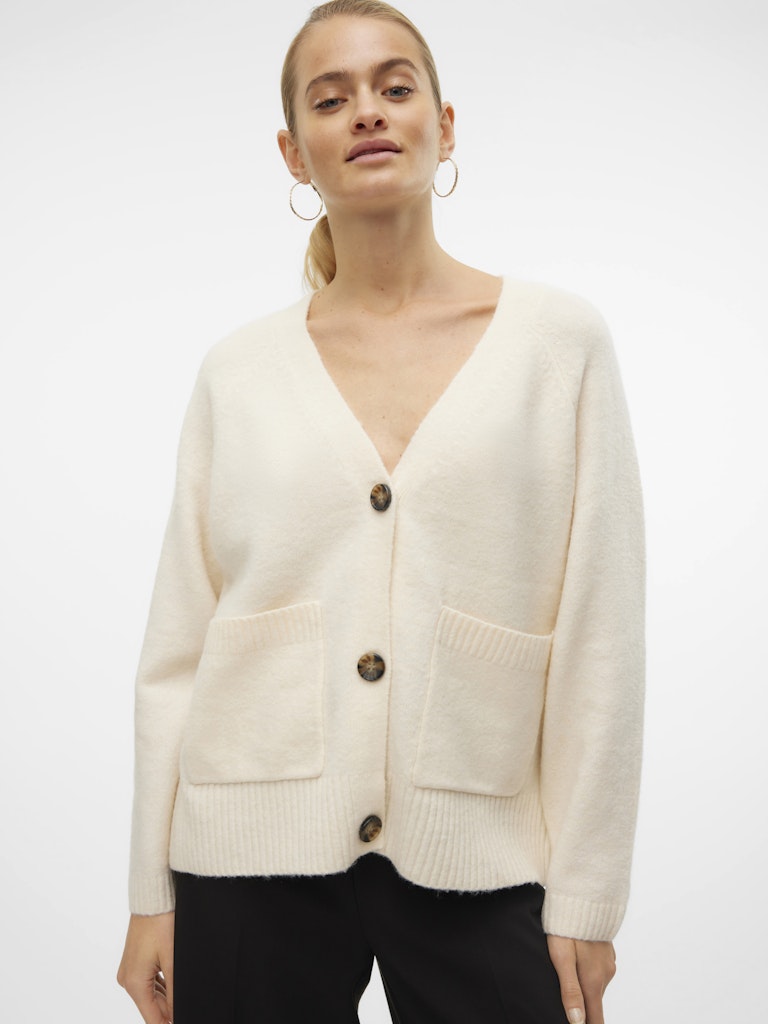 Vero Moda Damen Strickjacken Birch/Melange