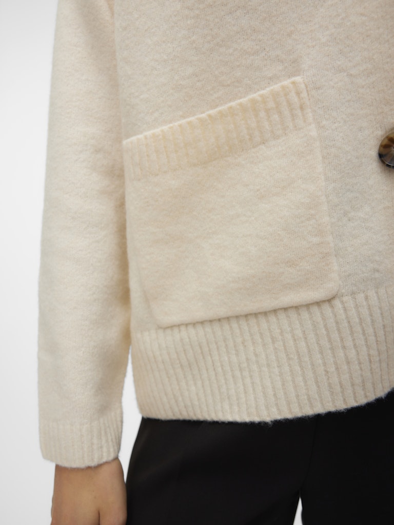 Vero Moda Damen Strickjacken Birch/Melange