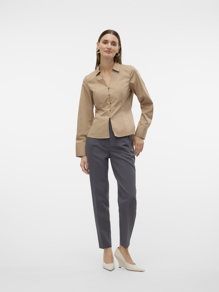 Vero Moda Damen Hosen Grey Pinstripe