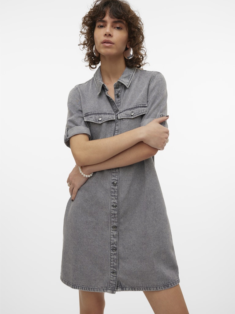 Vero Moda Damen Kleider Medium Grey Den