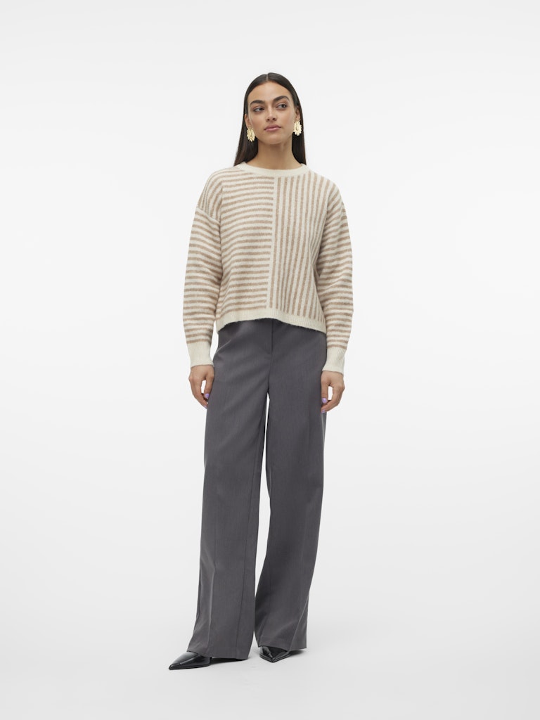 Vero Moda Damen Pullover Birch/W. Silver