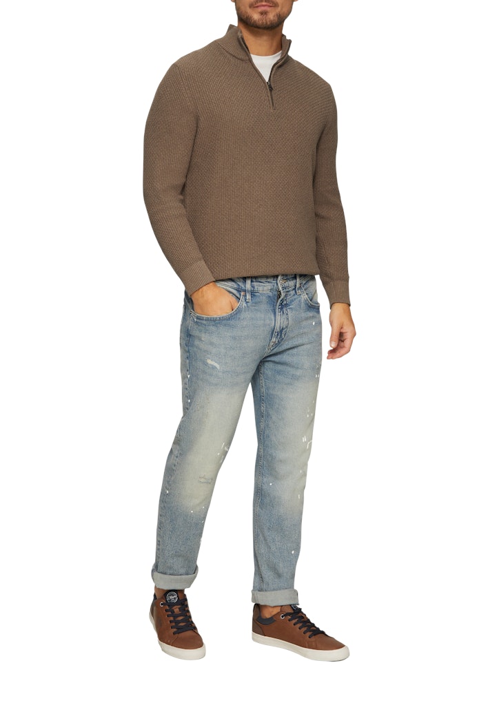 S. Oliver red Herren Pullover Brown