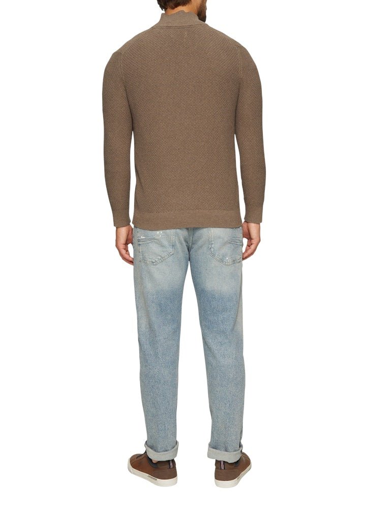 S. Oliver red Herren Pullover Brown