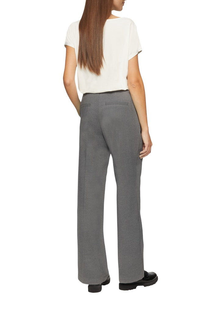 S. Oliver red Damen Hosen Grey/Black