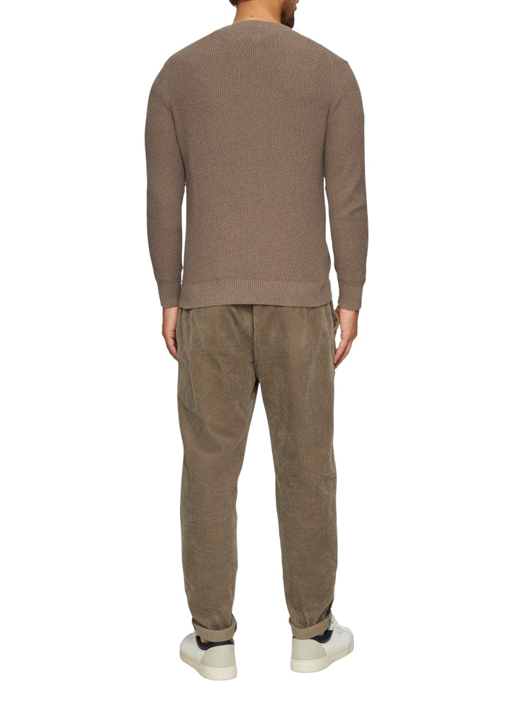 S. Oliver red Herren Pullover Brown