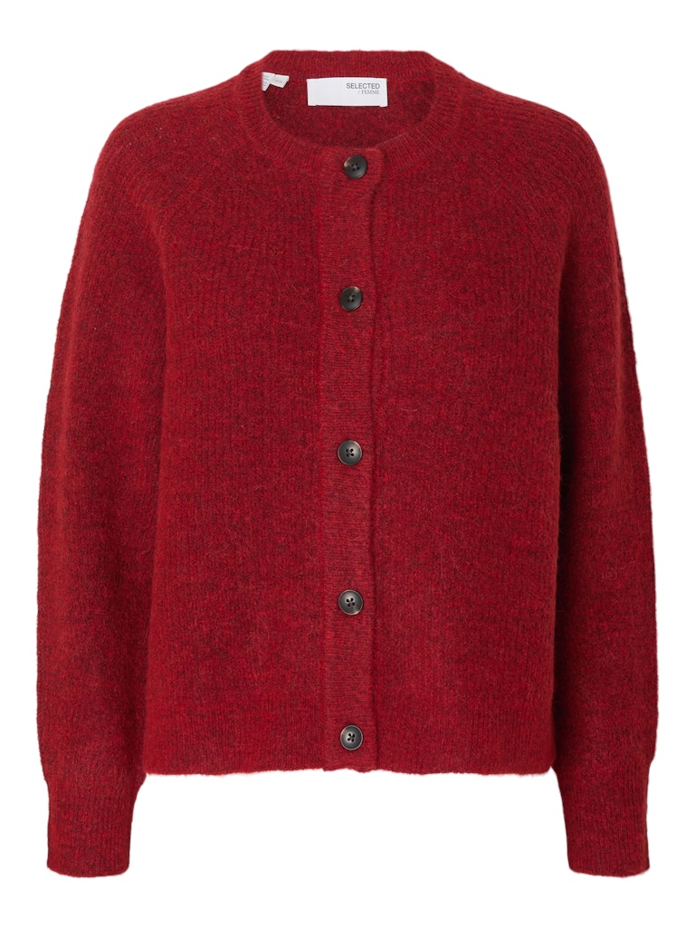 Selected Femme Damen Strickjacken Equestrian Red/