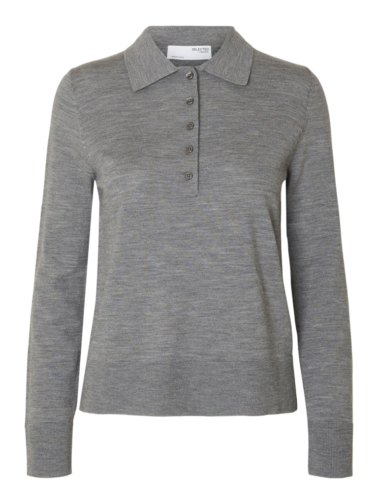 Selected Femme Damen T-Shirts Medium Grey Mel