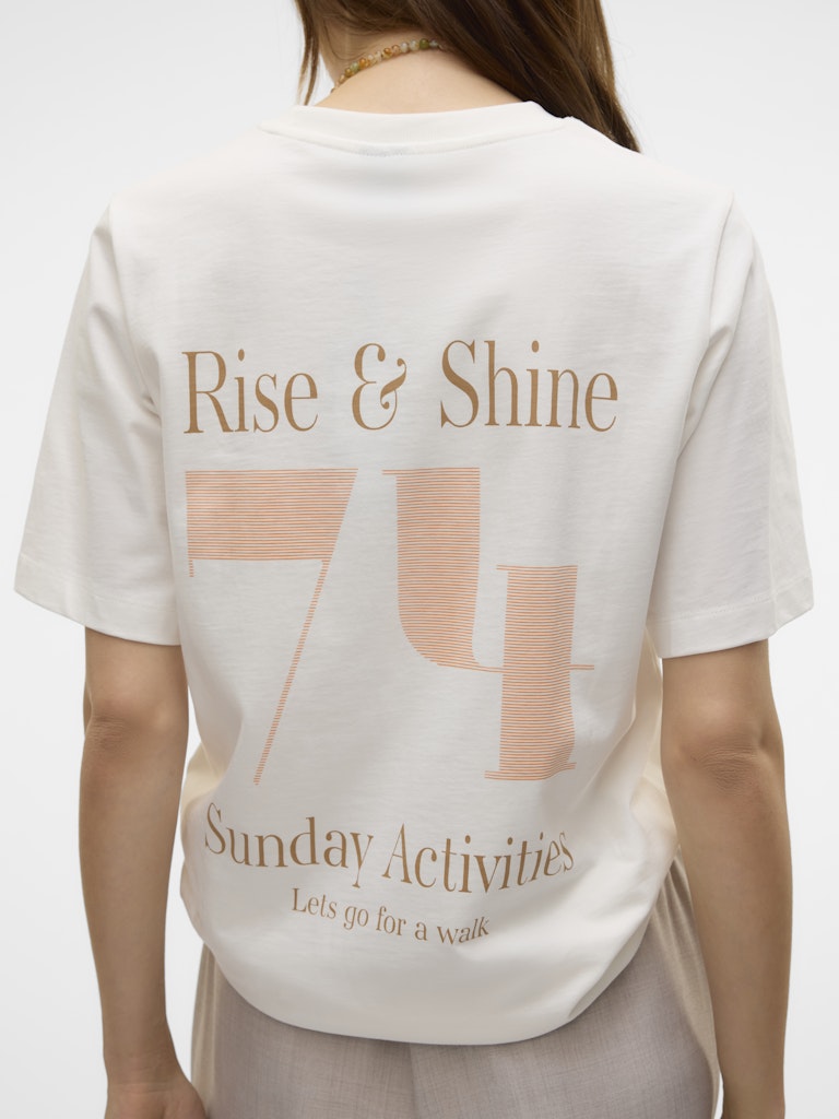 Vero Moda Damen T-Shirts Snow White/Back