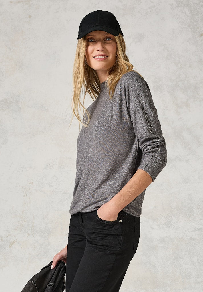 Cecil Damen T-Shirts Platinum