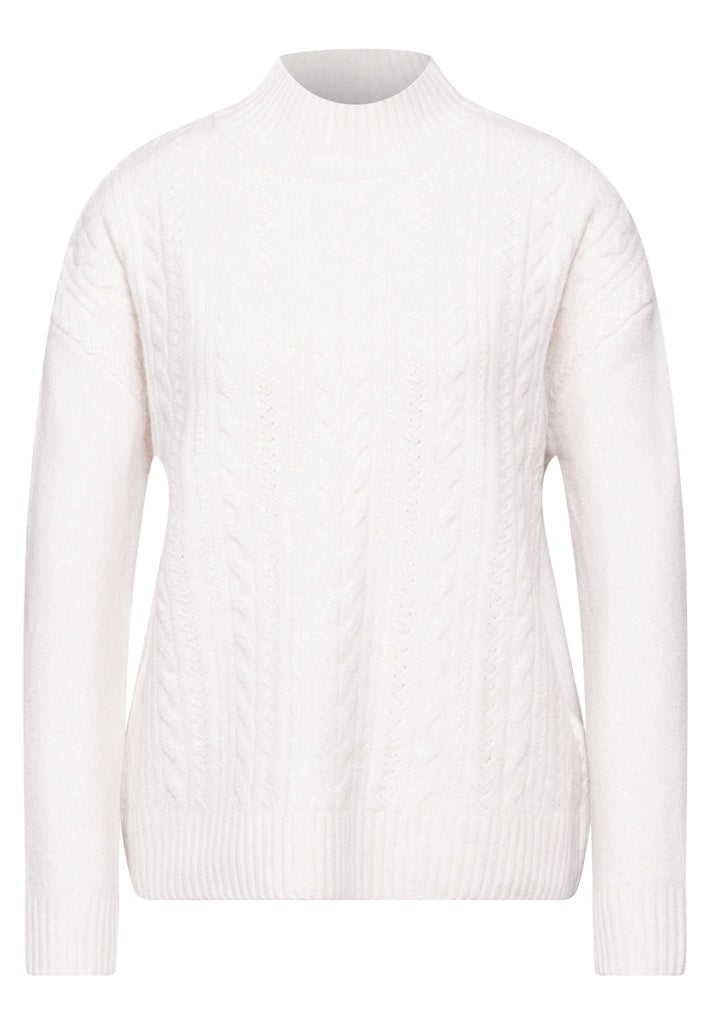 Street One Damen Pullover Cream Whi