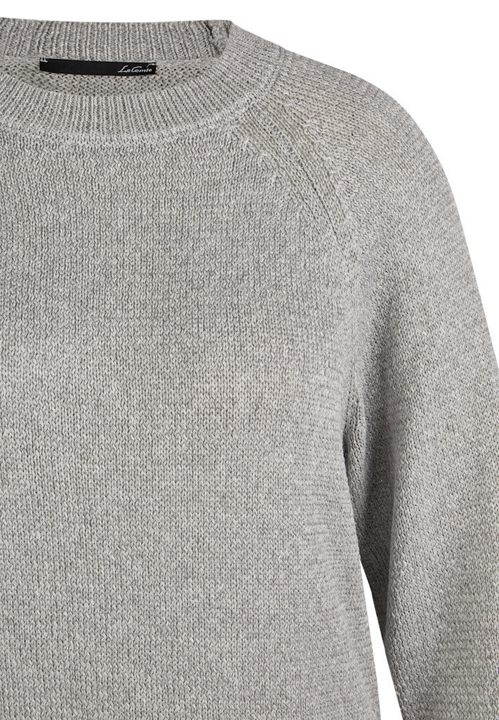 Le Comte Damen Pullover Silbergrau
