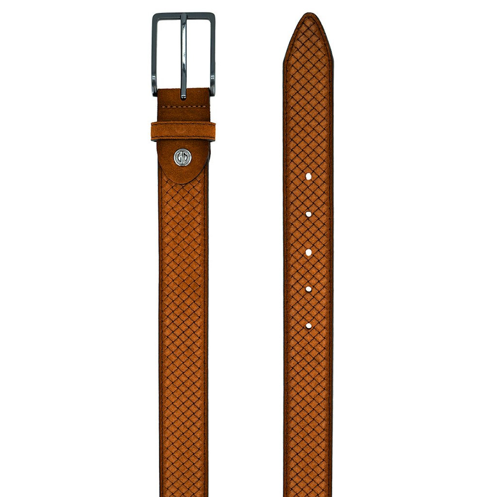 LINDENMANN Herren Gürtel Cognac