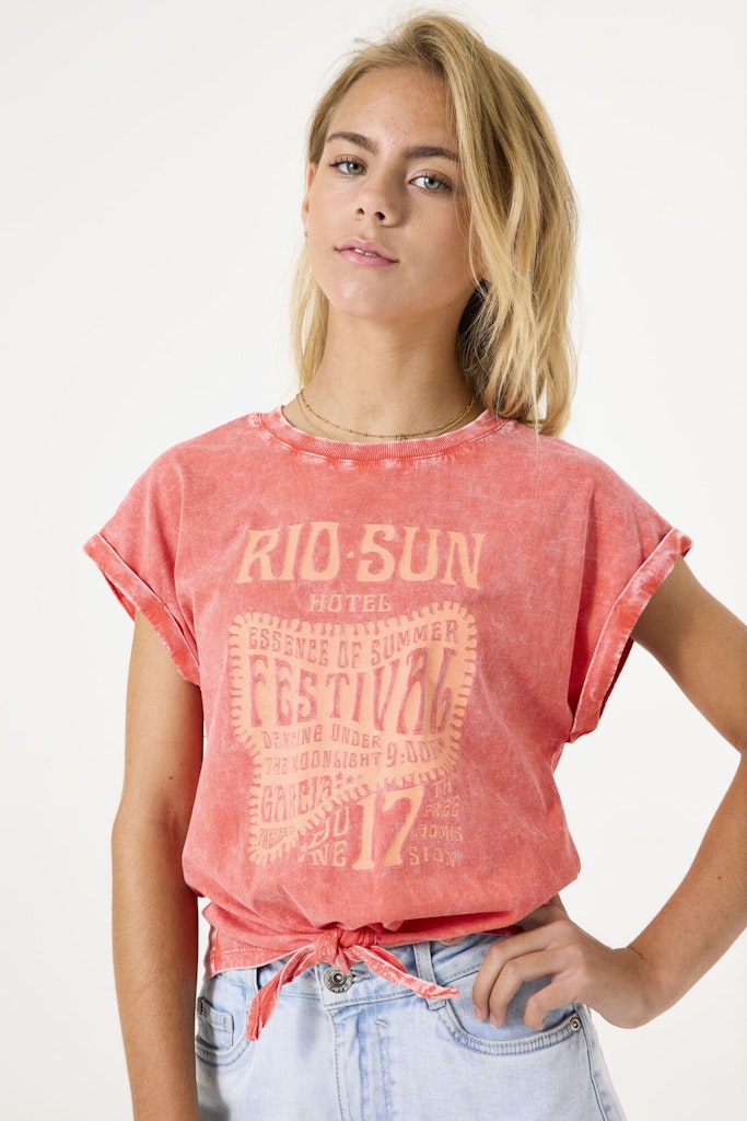 Garcia Mädchen T-Shirts & Tops Manderin Red