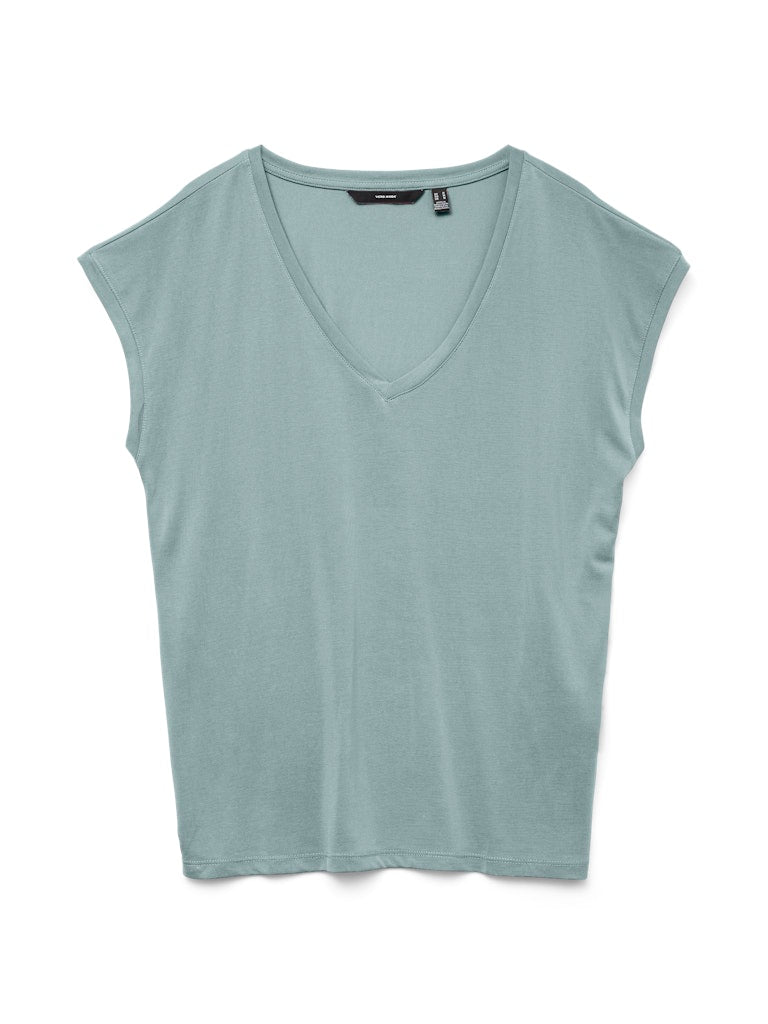 Vero Moda Damen T-Shirts Gray Mist