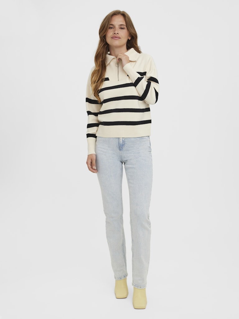 Vero Moda Damen Pullover Birch/Black