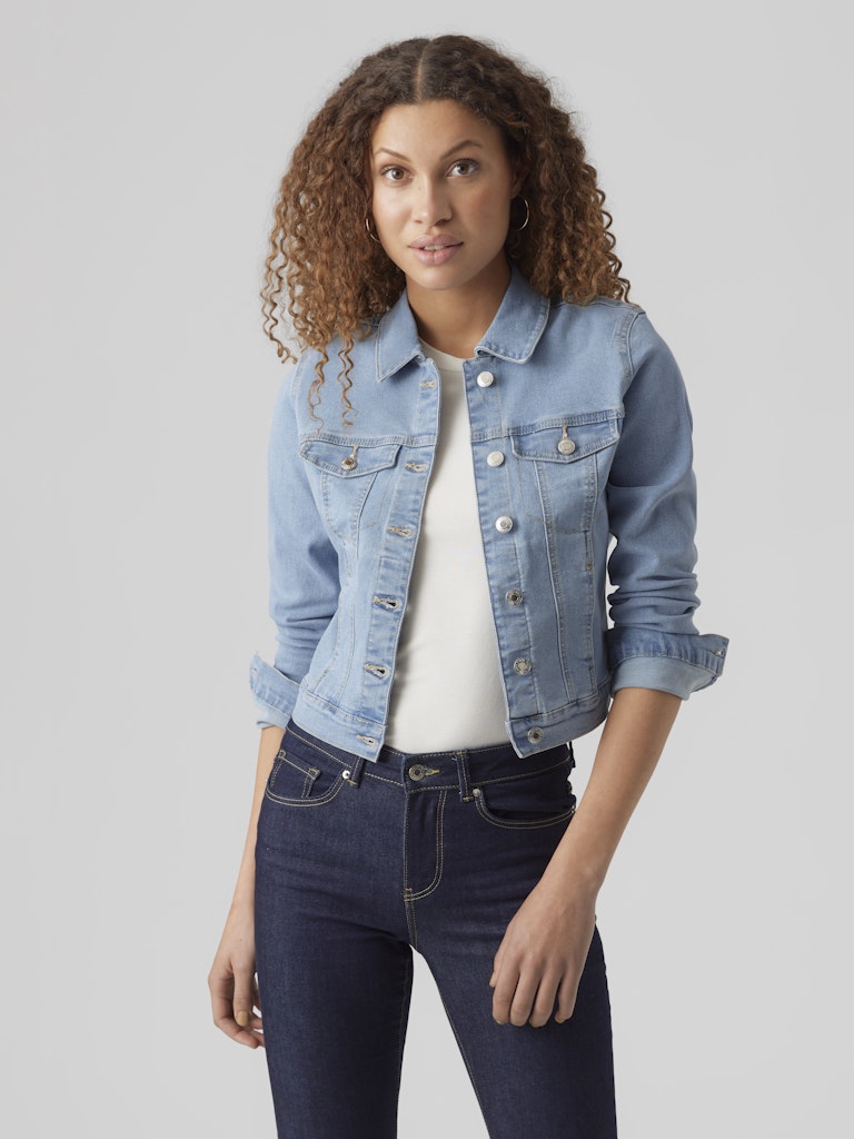 Vero Moda Damen Jacken Light Blue Deni