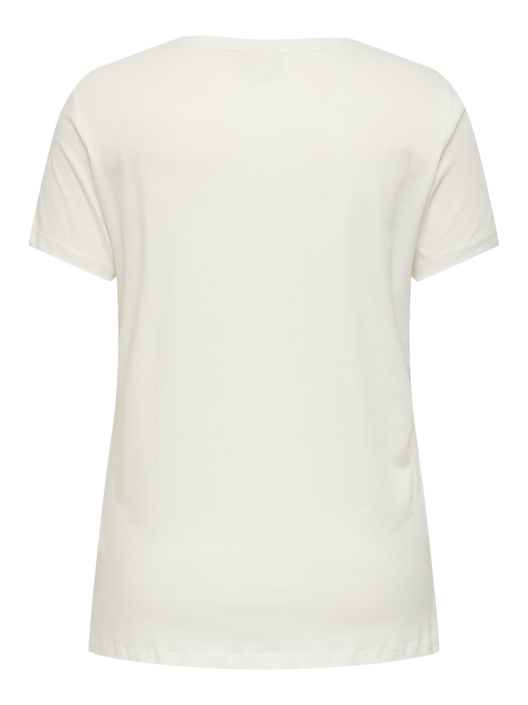 Only Caramkoma Damen T-Shirts Cloud Dancer/He