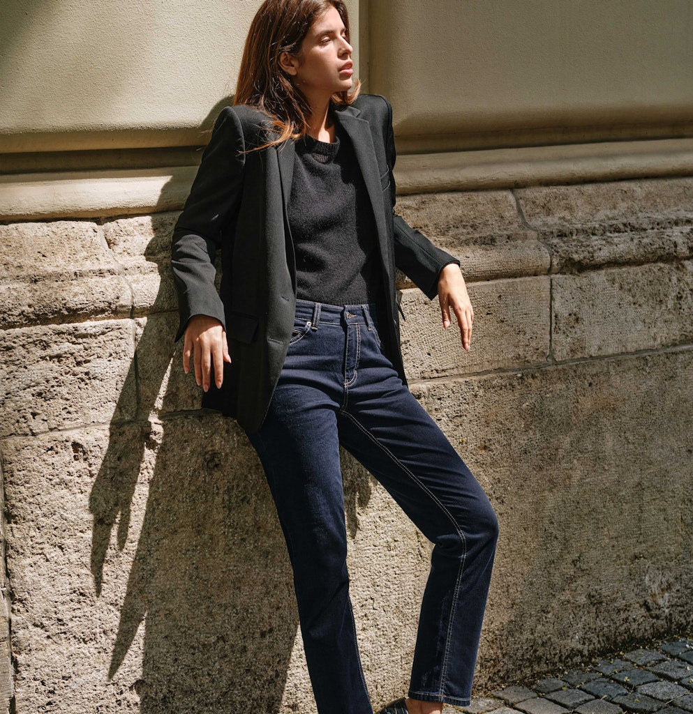Mac Damen Jeans Dark Rinsewash