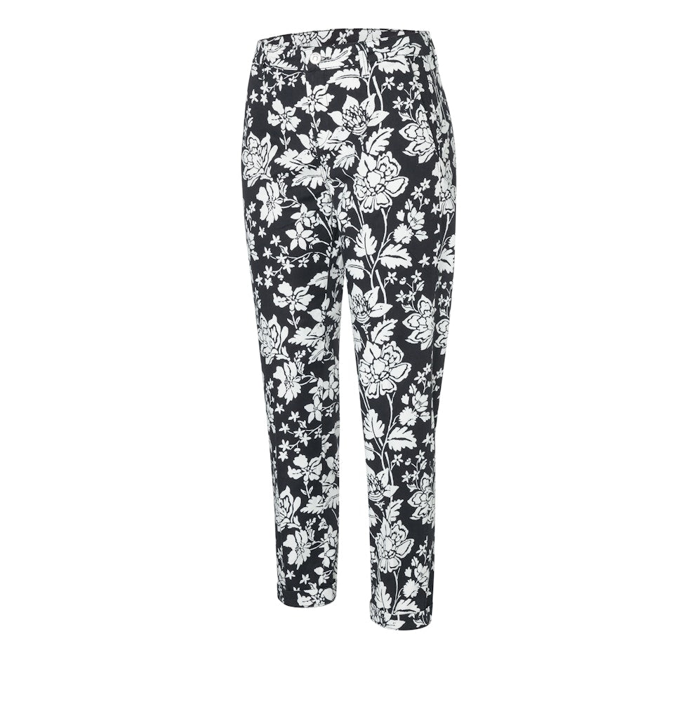 Mac Damen Hosen Floral Print