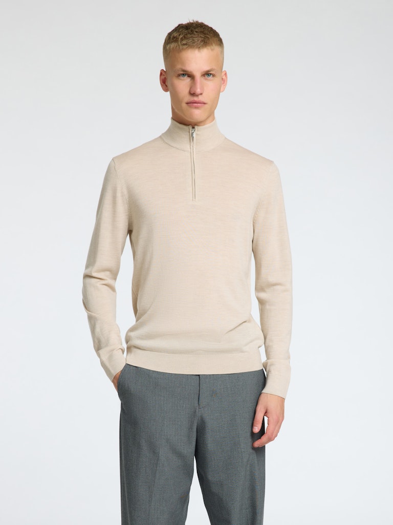Selected homme Herren Pullover Oatme
