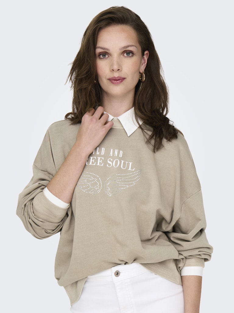 only Damen Sweatshirts Pure Cashmere/F