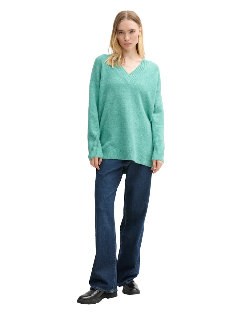 Tom Tailor denim Damen Pullover Pacific Teal Me